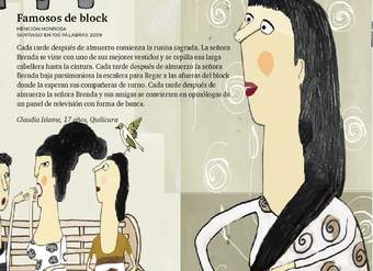 Imagen para microcuento "Famosos de block"