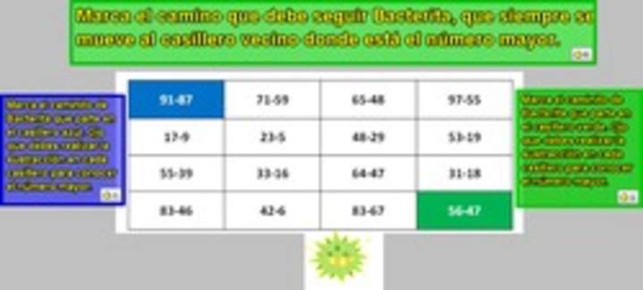 Calcular sustracciones con reserva y comparar