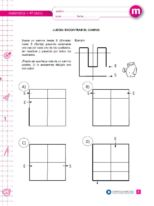 Juego: encontrar el camino