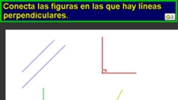 Identificar figuras con líneas perpendiculares