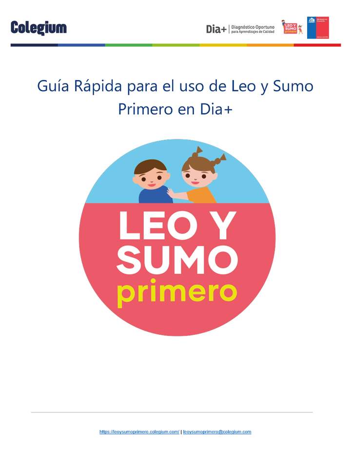 Guía Rápida para el uso de Leo y Sumo Primero en Dia+