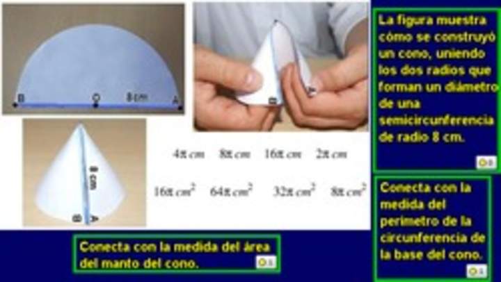 Cálculo del área de la superficie de un cono (II)