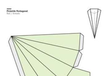 Red de una pirámide de base pentagonal