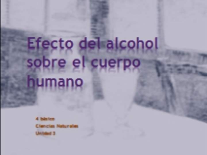 El efecto del alcohol sobre el cuerpo humano