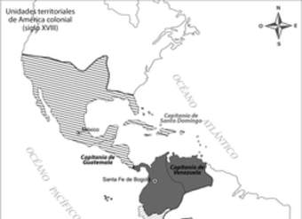 Unidades territoriales de América colonial (siglo XVIII)