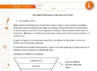 Planificación y organización de un texto