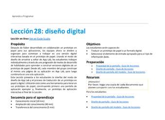 Unidad 2 - Lección28: diseño digital