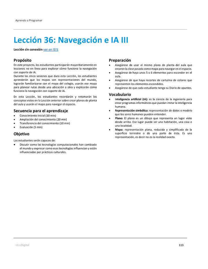 Unidad 4 - Lección 36: Navegación e IA III