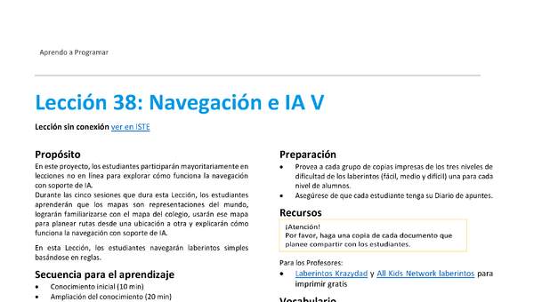 Unidad 4 - Lección 38: Navegación e IA V