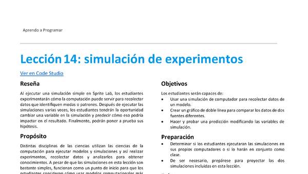Unidad 3 - Lección 14: simulación de experimentos