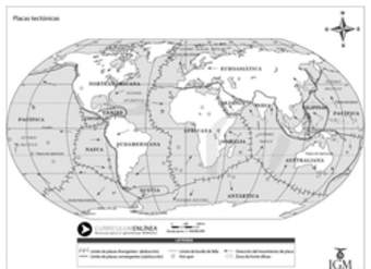 Mapa placas tectónicas