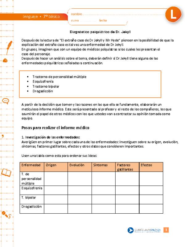 Diagnóstico psiquiátrico de Dr. Jekyll