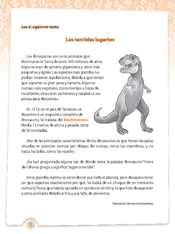 Investigación dinosaurio