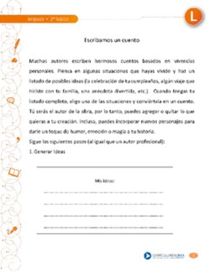 Escribamos un cuento