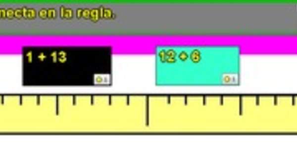 Adición de números hasta 20 en la recta numérica