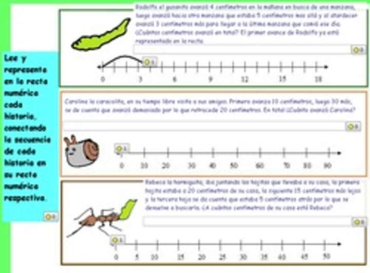 Resolver problemas con ayuda de la recta numérica