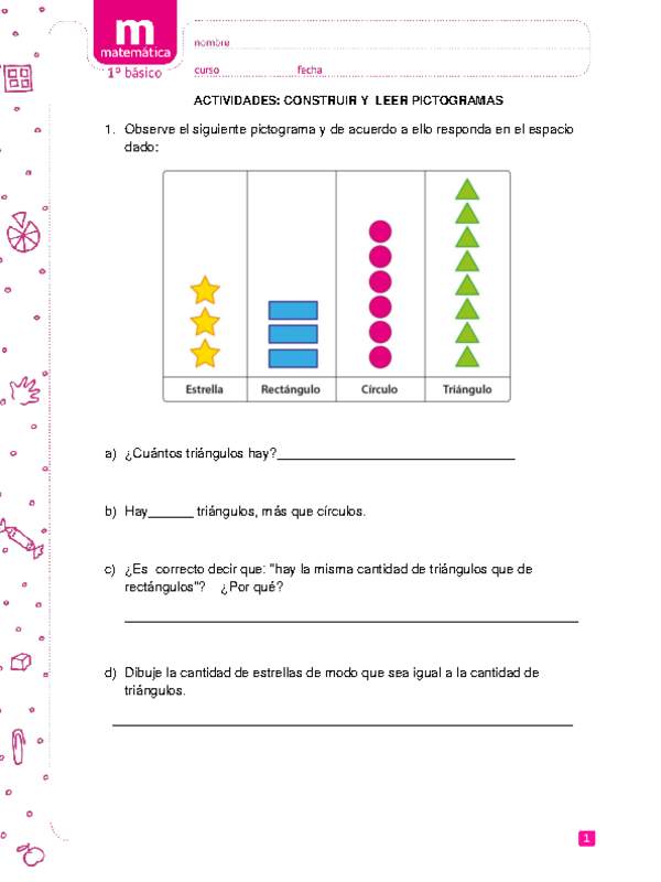 Construir y leer pictogramas