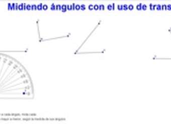 Medir ángulos con el uso del transportador