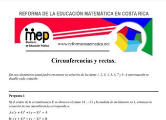 Reformamatematica: Ejercicios de circunferencias y rectas