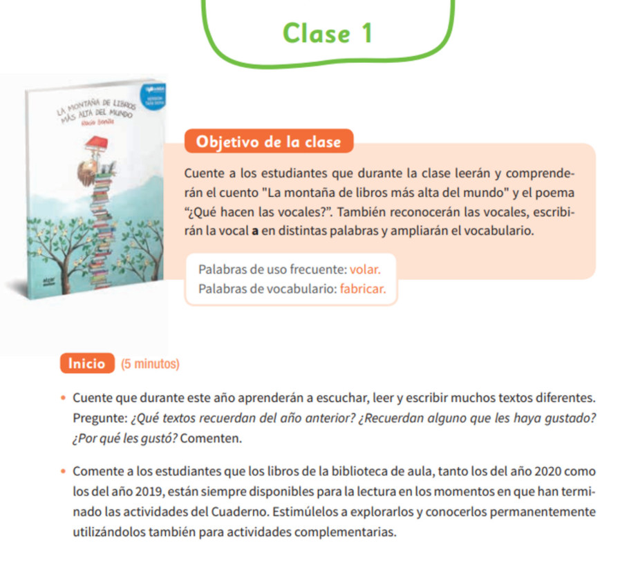 Guía Didáctica Docente Leo Primero Tomo 1, 1° Básico