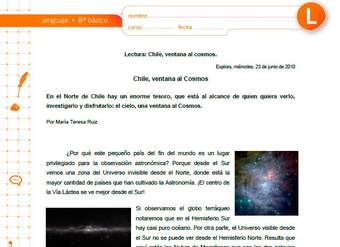 Chile, ventana al Cosmos