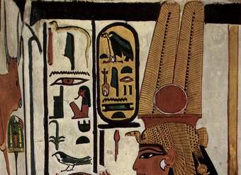 Pintura de la cámara funeraria de Nefertari