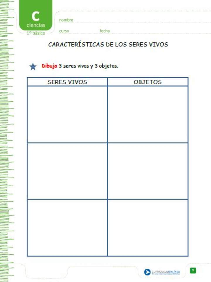 Características de los seres vivos