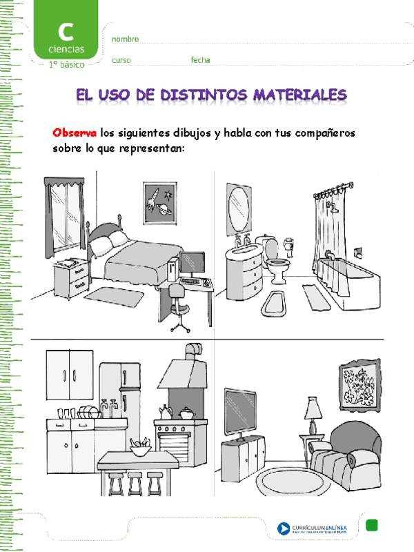 El uso de distintos materiales