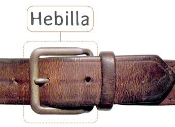 Afiche de vocabulario: hebilla