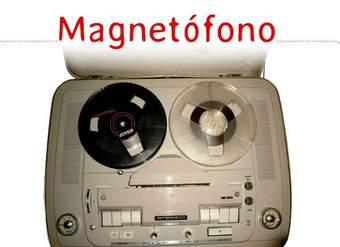 Afiche de vocabulario: magnetófono