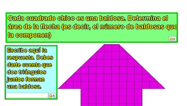 Área de forma geométrica en una cuadrícula (II)