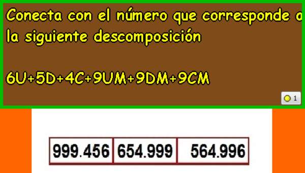 Componer y descomponer números en forma aditiva (I)