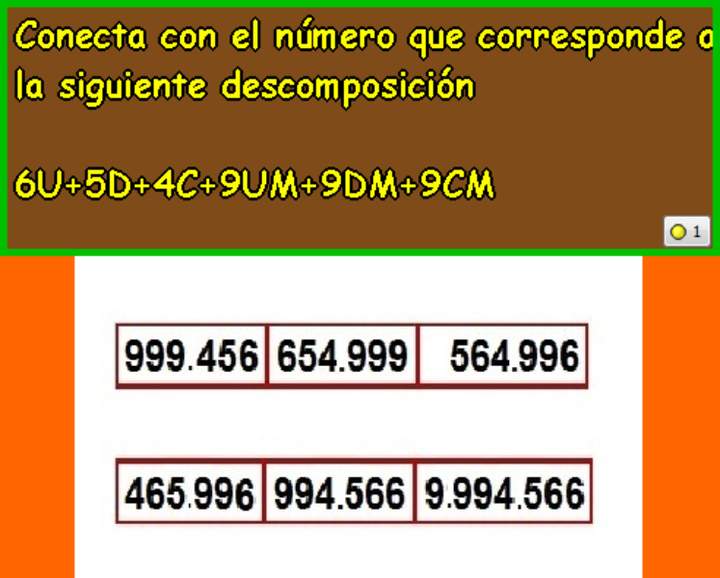 Componer y descomponer números en forma aditiva (I)