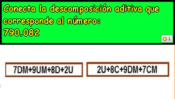 Componer y descomponer números en forma aditiva (III)