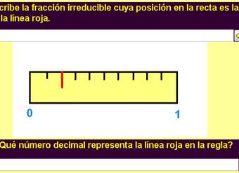 Fracciones y decimales en la recta numérica (II)