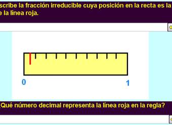 Fracciones y decimales en la recta numérica (VII)