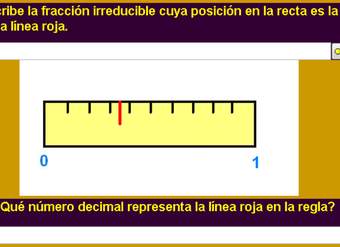 Fracciones y decimales en la recta numérica (VIII)