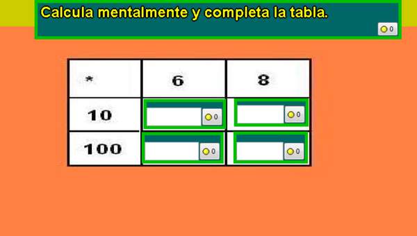 Cálculo mental de multiplicaciones (III)