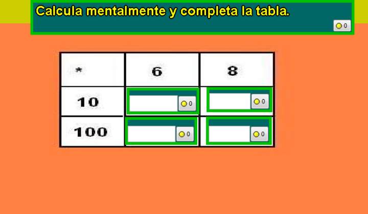 Cálculo mental de multiplicaciones (III)