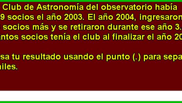 Club de Astronomía