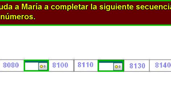 Completar secuencia numérica (II)