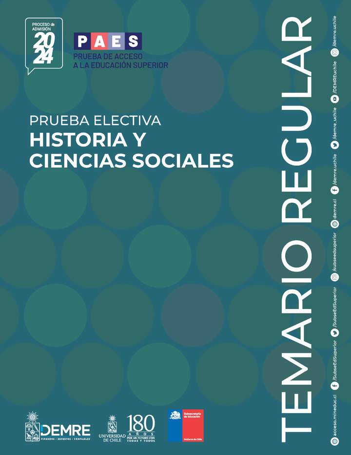 Temario PAES Regular Historia y Ciencias Sociales