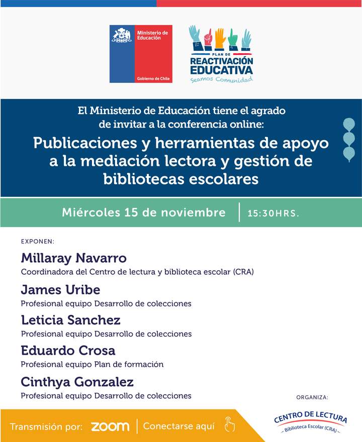 Publicaciones y herramientas de apoyo a la mediación lectora y gestión de Bibliotecas Escolares