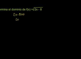 Dominio de una función radical