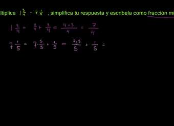 Multiplicando números mixtos