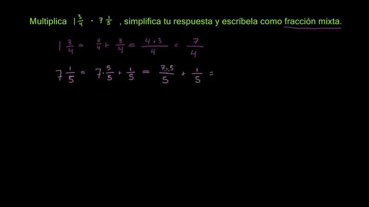 Multiplicando números mixtos