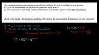 Encontrar la media y la desviación estándar de una variable aleatoria binomial