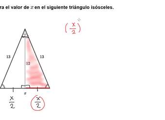 Teorema de Pitágoras con un triángulo rectángulo | Khan Academy en Español