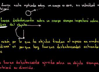 Conceptos de la primera ley de Newton sobre el movimiento