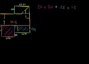 Calculando el área de piso de una casa